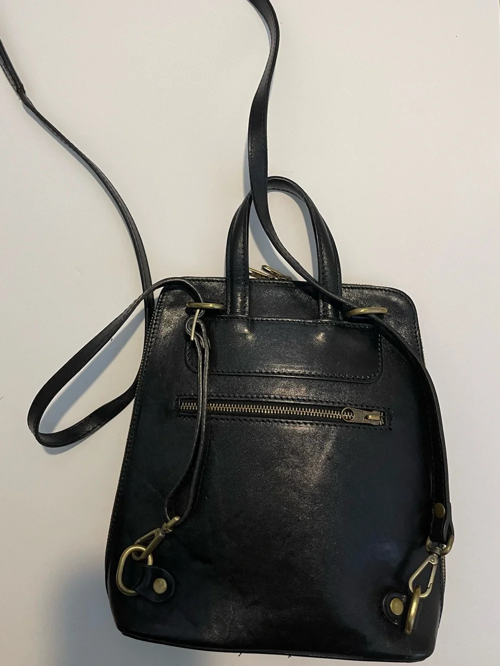 Italian Leather Crossbody/Backpack